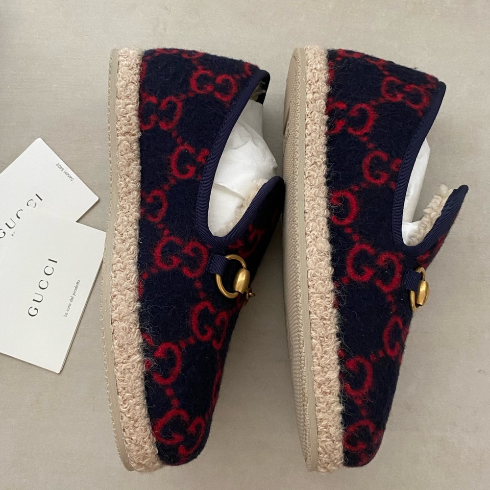 Gucci Fria merino wool loafers